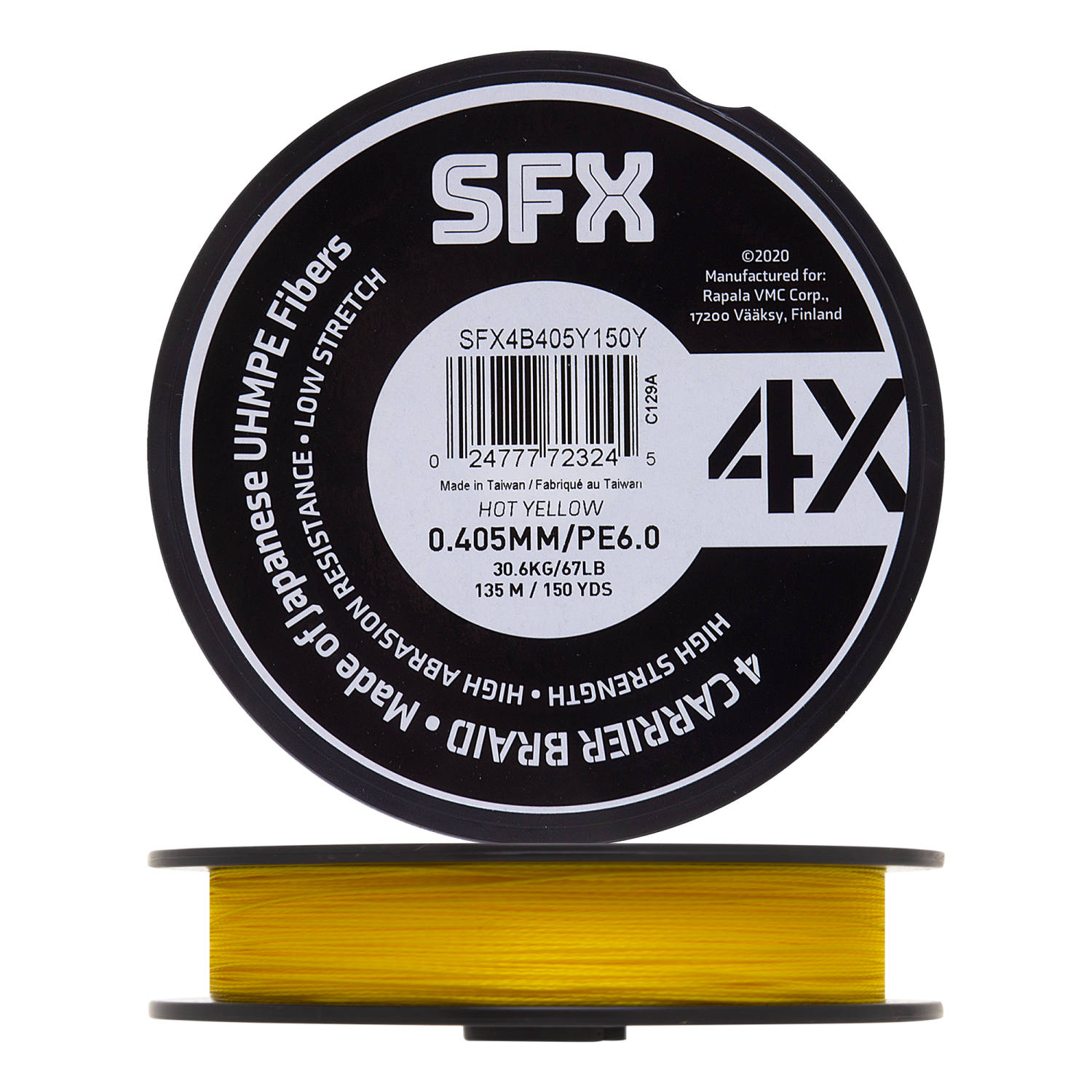 Шнур плетеный Sufix SFX 4X 60 0405мм 135м yellow 1149₽