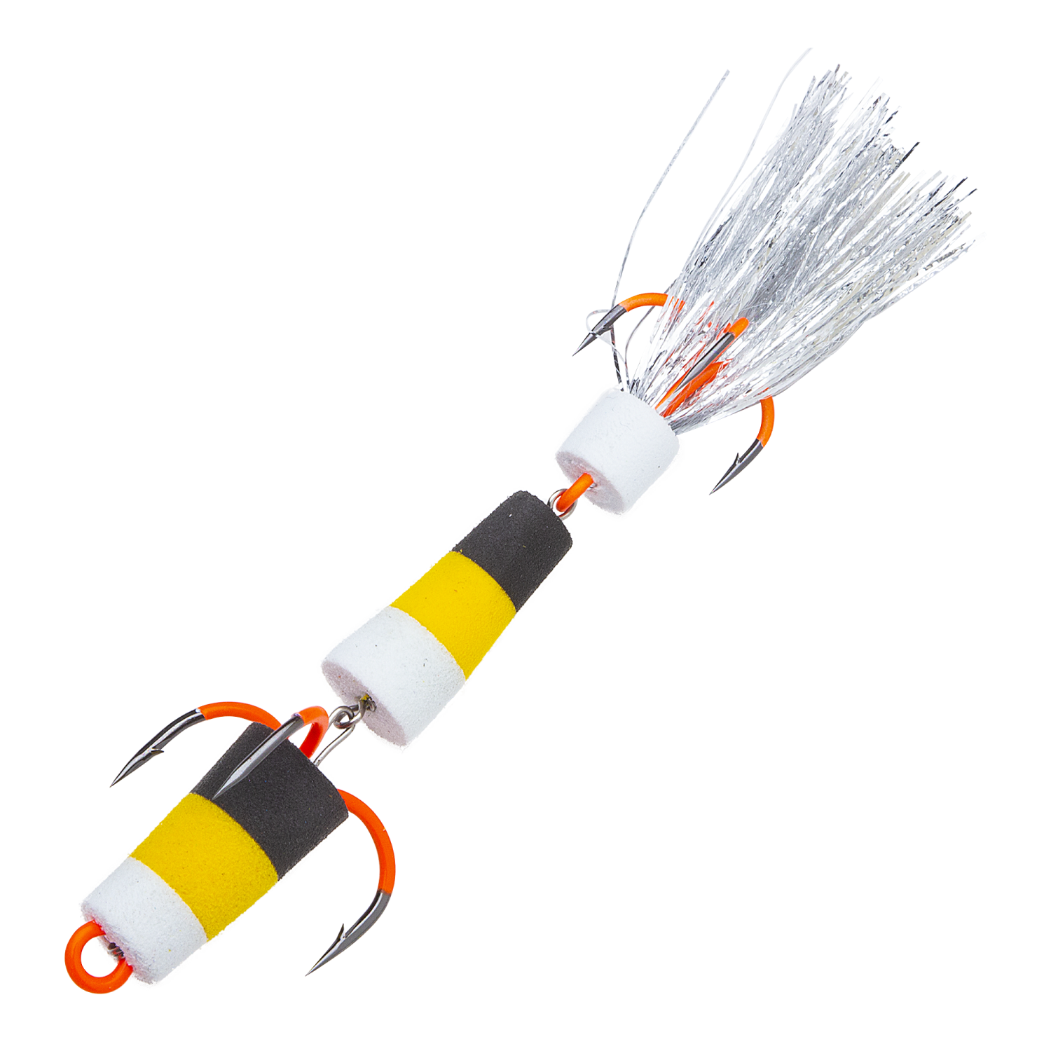 Мандула XXL Fish BKK UVO Флажок Модель № 17 Спортивная #Бело-Жёлто-Чёрная