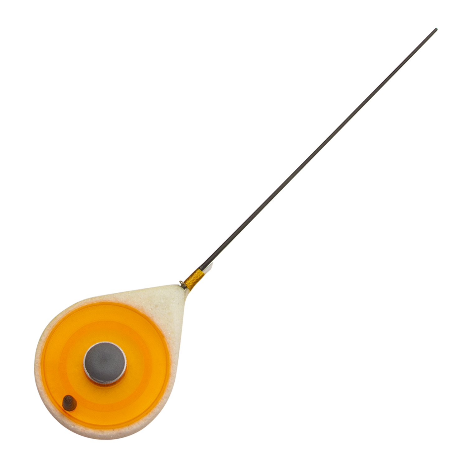 Удилище зимнее Artuda Банджо Мини белый корпус, оранжевая катушка