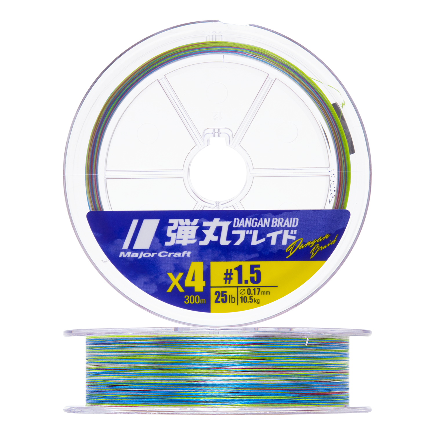 Шнур плетеный Major Craft Dangan Braid X4 15 300м multicolor 1590₽