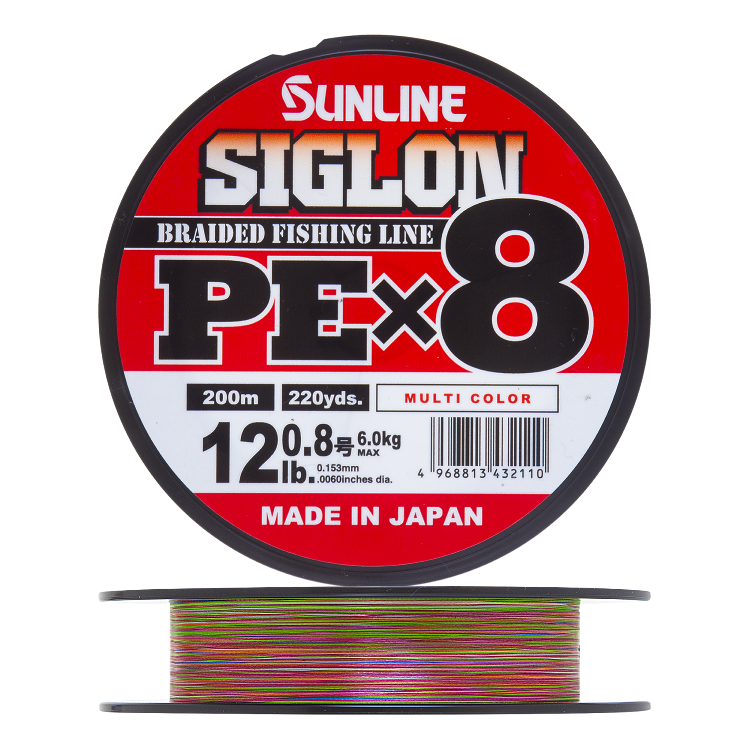 Шнур плетеный Sunline Siglon PE X8 08 0153мм 200м multicolor 2360₽