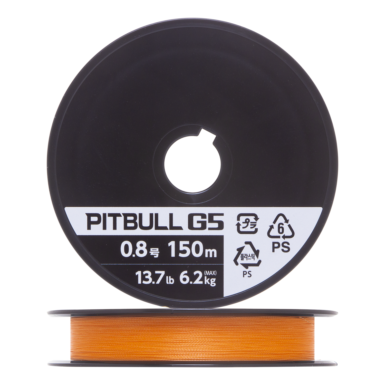 Шнур плетеный Shimano Pitbull G5 08 0148мм 150м hi-vis orange 1650₽