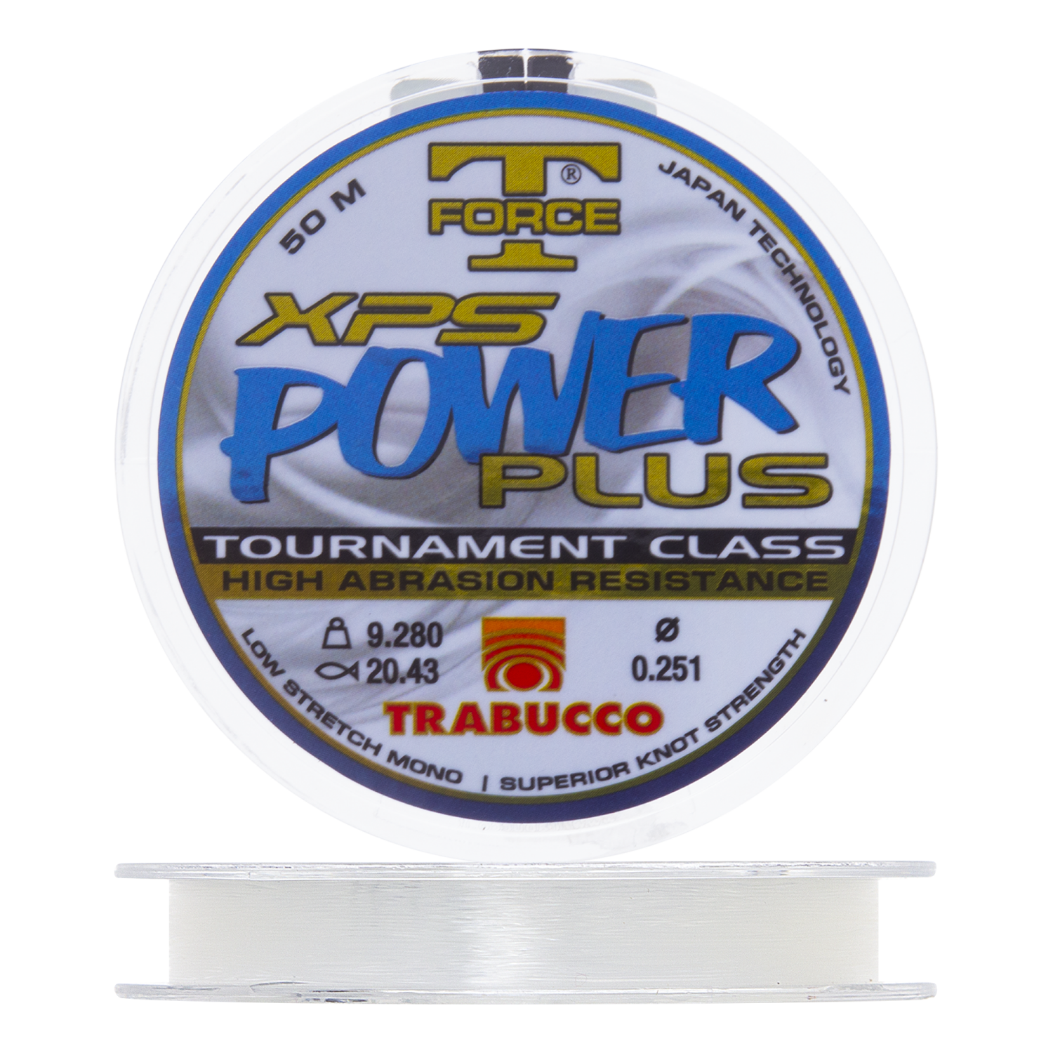 Леска монофильная Trabucco T-Force XPS Power Plus 0,251мм 50м (clear)