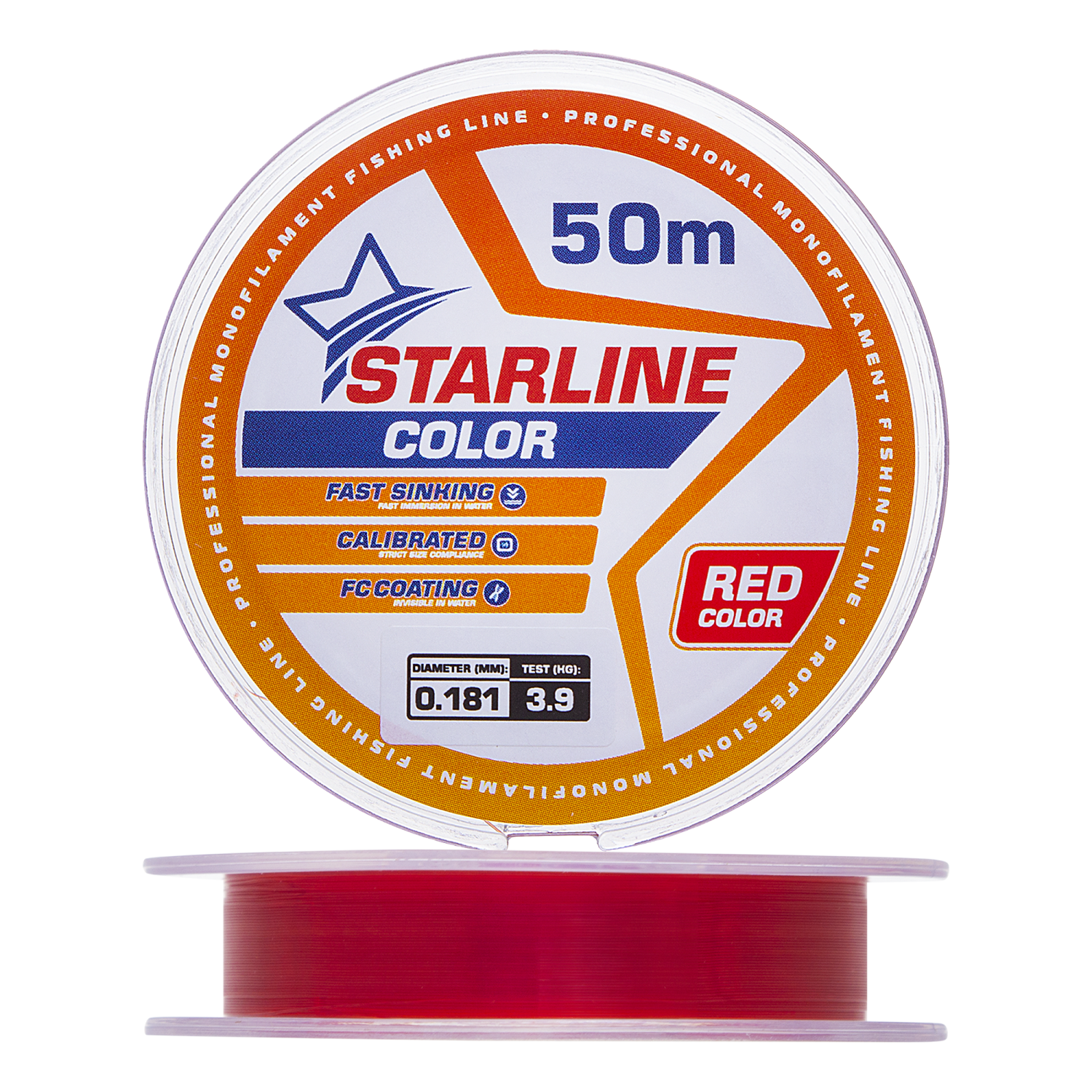 Леска монофильная IAM Starline 0181мм 50м red 115₽