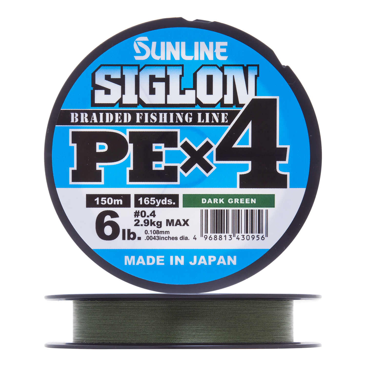 Шнур плетеный Sunline Siglon PE X4 #0,4 0,108мм 150м (dark green) Шнур плетеный Sunline Siglon PE X4 #0,4 0,108мм 150м (dark green)