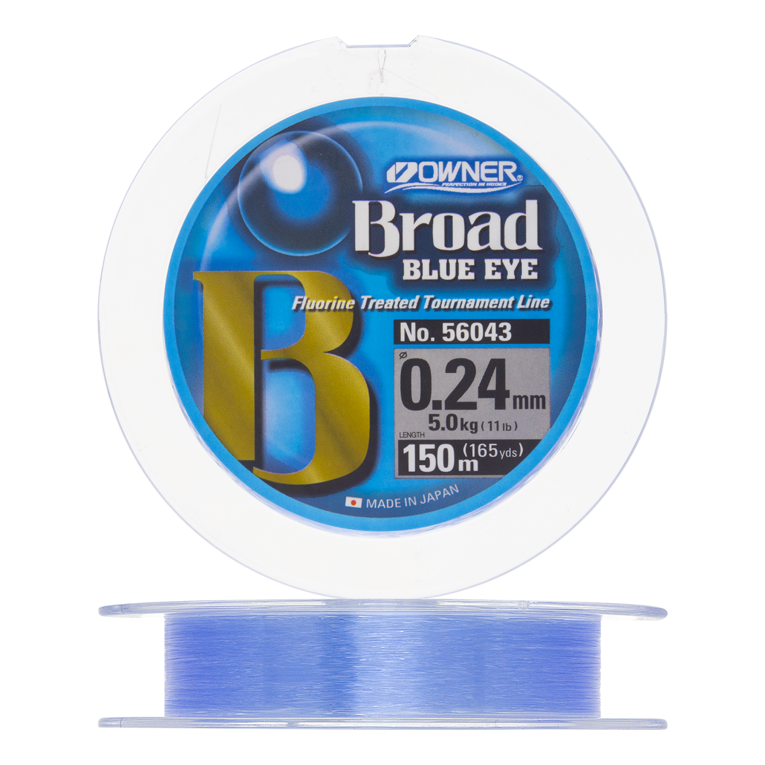 Леска монофильная Owner Broad Blue Eye 024мм 150м light blue 983₽